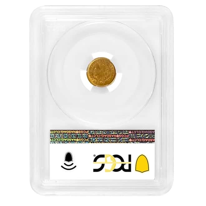 1853 $1 Gold Liberty Head Type 1 PCGS MS 64