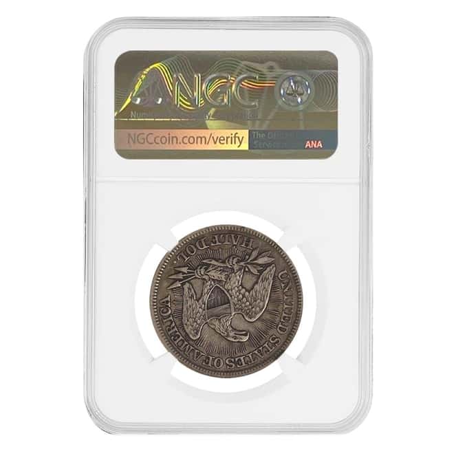 1853 Seated Liberty Silver Half Dollar 50C NGC XF 40