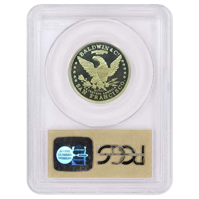 1857/0 $10 49er Horseman Justh & Hunter SS Central America California Gold Coin PCGS Proof
