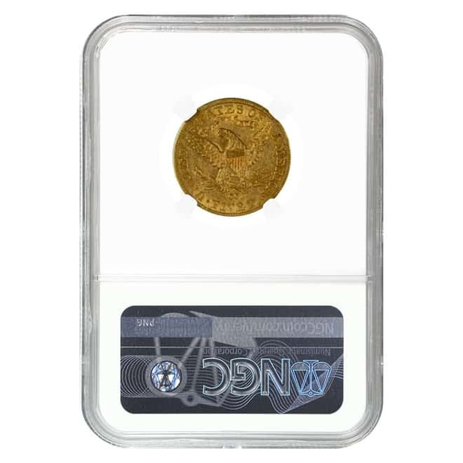 1861 $5 Liberty Head Half Eagle Gold Coin NGC XF 45