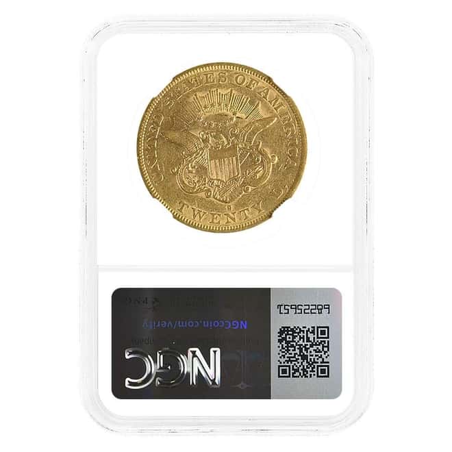1864-S $20 Liberty Head Gold Double Eagle Coin NGC XF Details