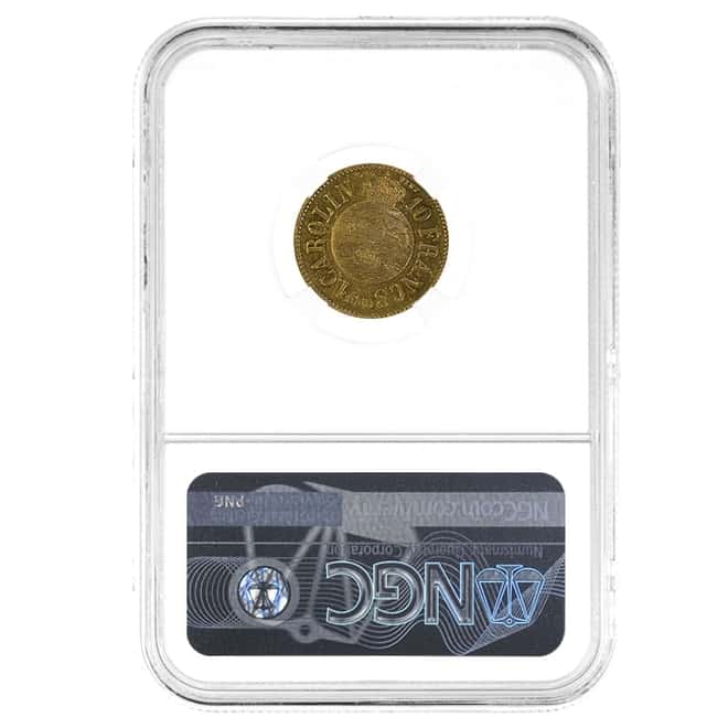 1868 Sweden Carl XV 10 Francs Gold Coin NGC AU 58