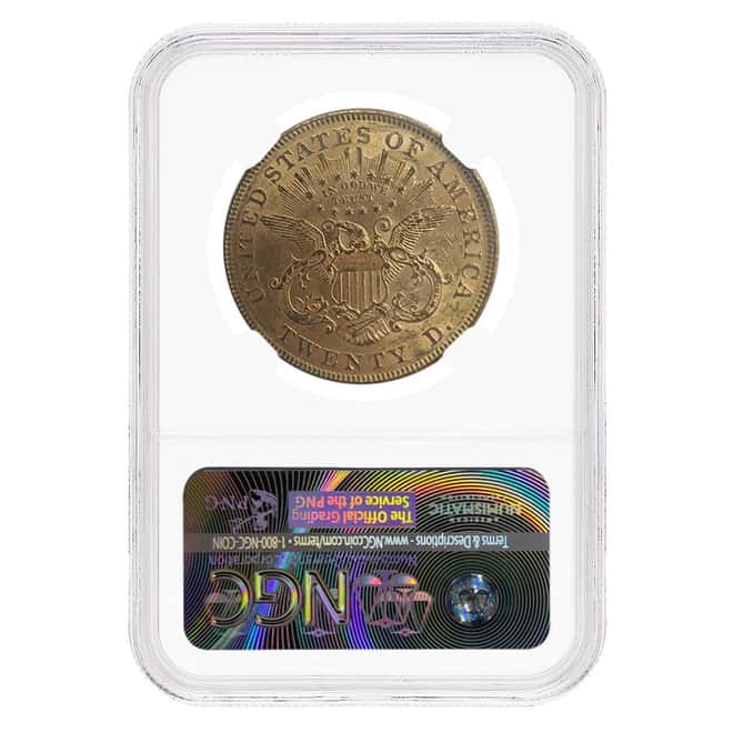 1875 $20 Liberty Head Double Eagle Gold Coin NGC MS 61