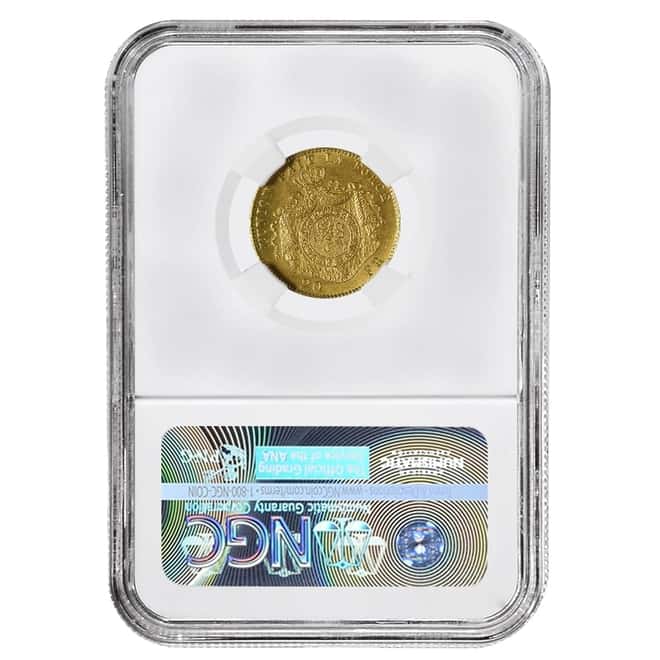 1875 Belgium 20 Francs Leopold II Gold Coin NGC MS 66+