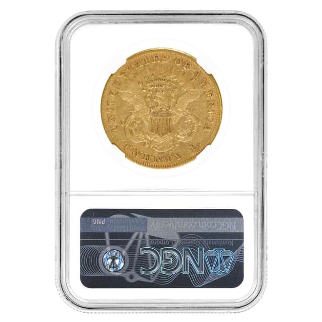 1876 CC $20 Liberty Head Double Gold Eagle Coin NGC VF 35