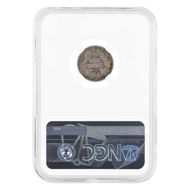 1876 CC Seated Liberty Silver Dime 10C NGC VF Details