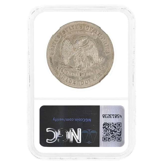 1876-S Silver Trade Dollar $1 NGC AU Details