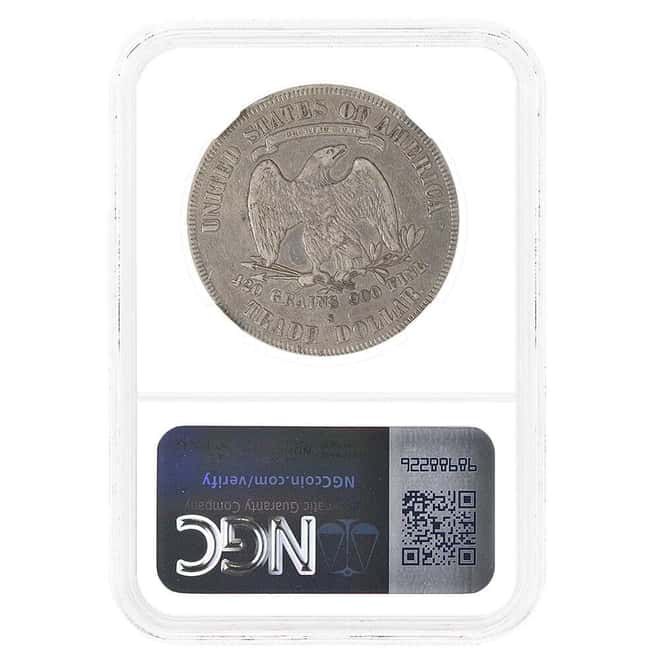 1877-S Silver Trade Dollar $1 NGC XF Details