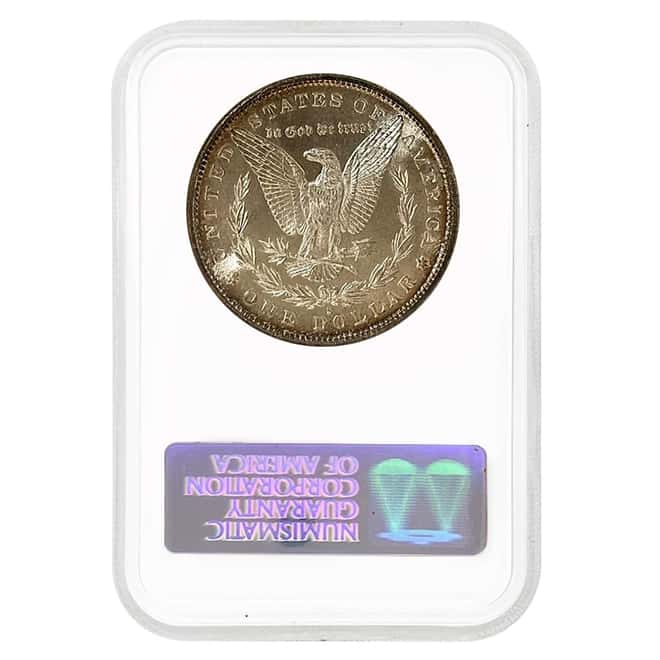 1878-1904 Morgan Silver Dollar $1 NGC MS 66 Fatty Holder (Random Year)