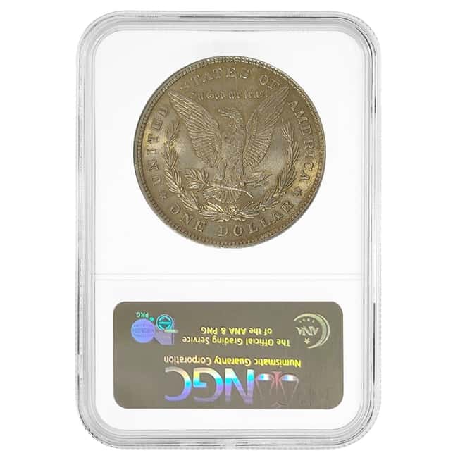 1878 Morgan Silver Dollar 8 Tailfeathers VAM-6 NGC MS 61