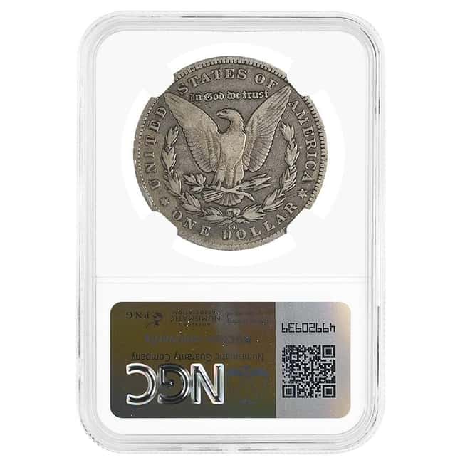 1879-CC Morgan Silver Dollar $1 Capped Die NGC Fine Details