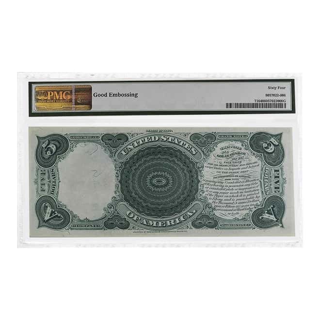 1880 $5 Legal Tender US Currency Note PMG CU 64