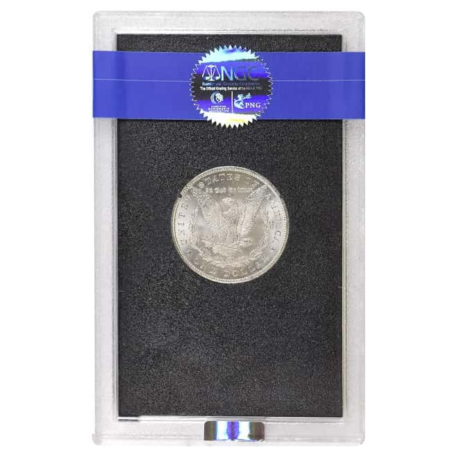 1880-CC Morgan Silver Dollar $1 NGC MS 64 GSA (w/Box & COA)