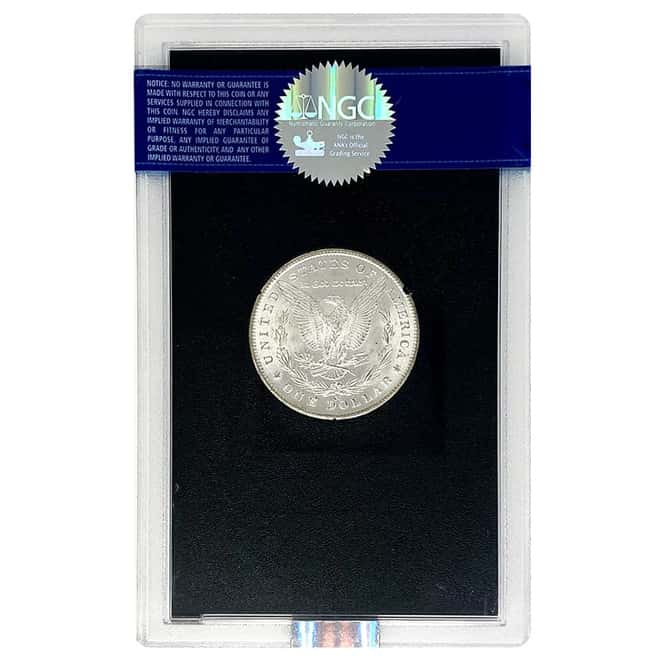 1881-CC Morgan Silver Dollar $1 NGC MS 63 GSA (w/Box)