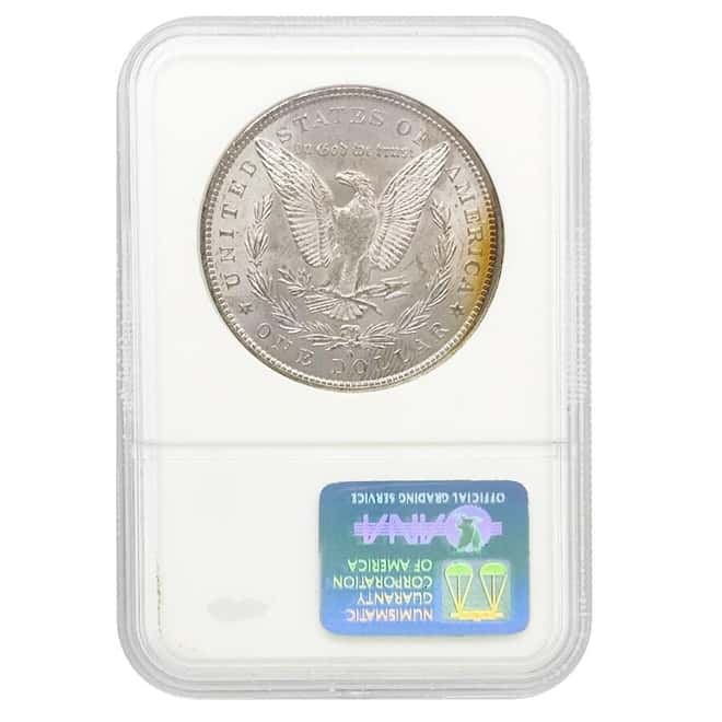 1883-O Morgan Silver Dollar $1 NGC MS 64 (Rainbow Toning)