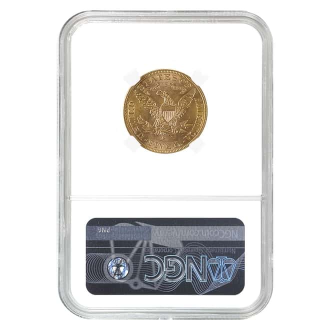 1883-S $5 Liberty Head Half Eagle Gold Coin NGC MS 61
