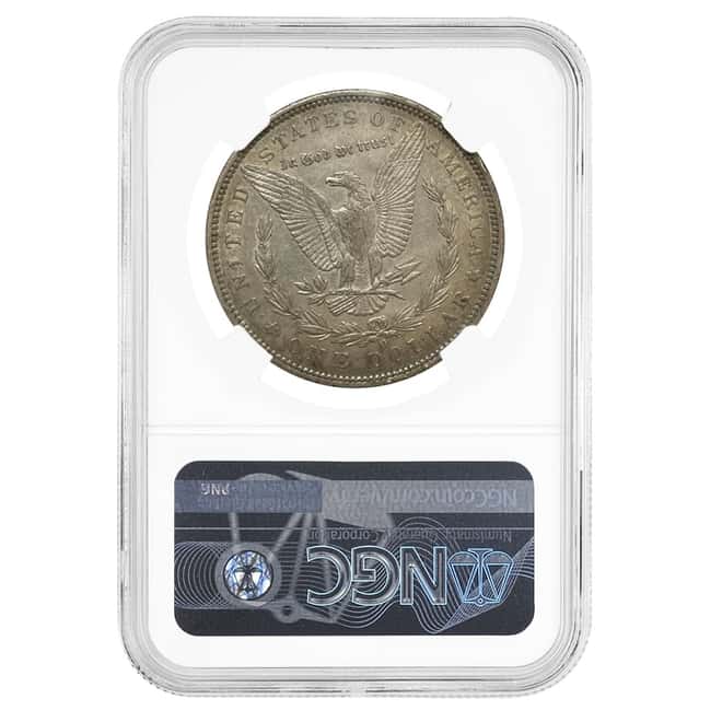 1888 O Morgan Silver Dollar $1 NGC AU 53 Hot Lips (Top 100 VAM)