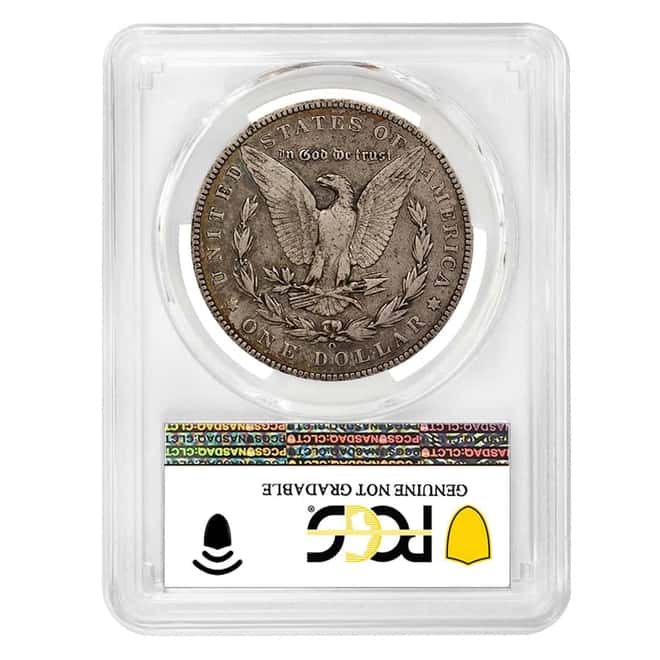1888 O Morgan Silver Dollar $1 PCGS F Detail Hot Lips (Top 100 VAM)