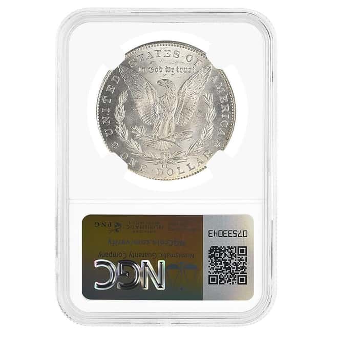 1890-CC Morgan Silver Dollar $1 NGC MS 62