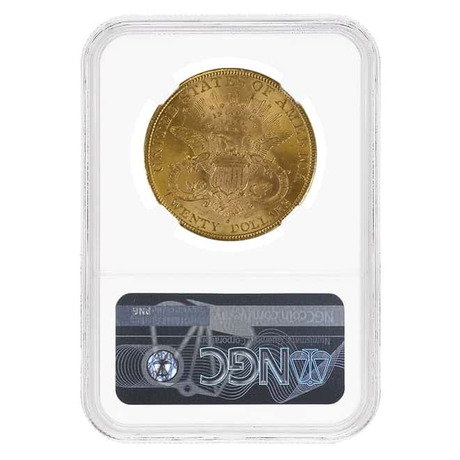 1891 S $20 Liberty Head Double Eagle Gold Coin NGC MS 63