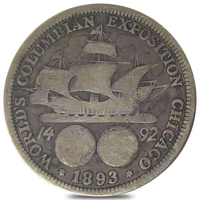 1892/93 Columbian Expo Half Dollar 90% Silver Commem Circ