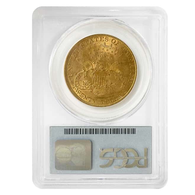 1894 $20 Liberty Head Double Eagle Gold Coin PCGS MS 62