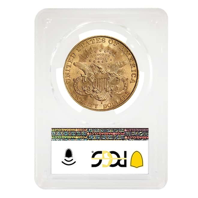 1895-S $20 Liberty Head Double Eagle Gold Coin PCGS MS 62
