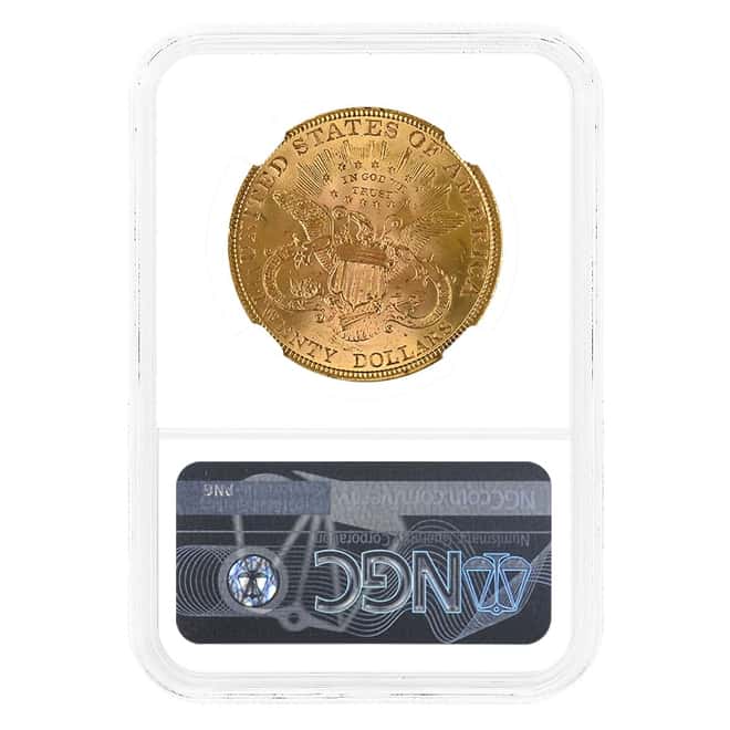 1899 $20 Liberty Head Double Eagle Gold Coin NGC MS 64