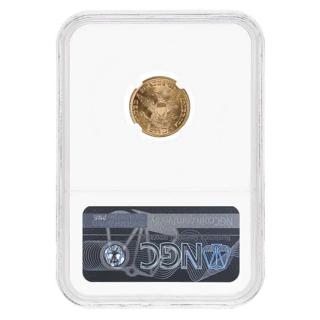 1903 $2.5 Liberty Head Gold Quarter Eagle Coin NGC MS 65