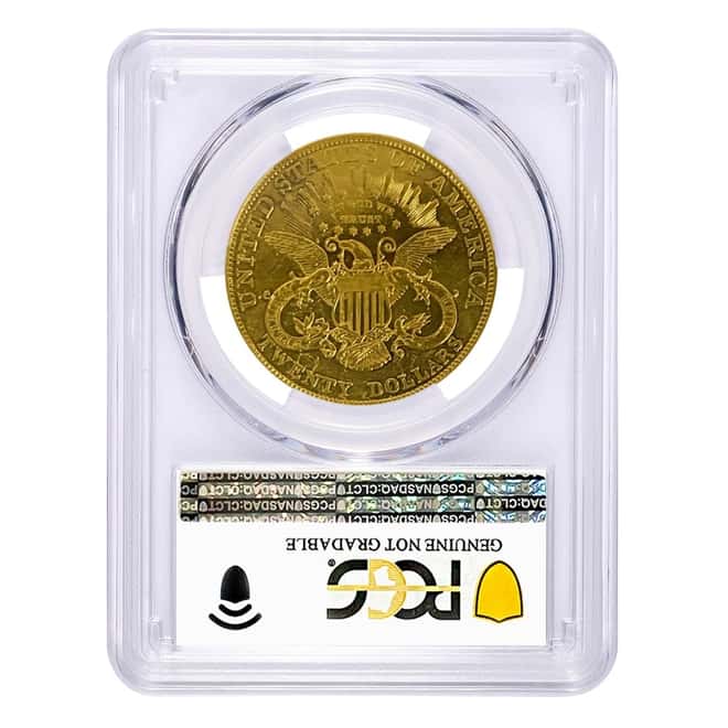 1903 $20 Liberty Head Double Eagle Proof Gold Coin PCGS PF Genuine AU Detail
