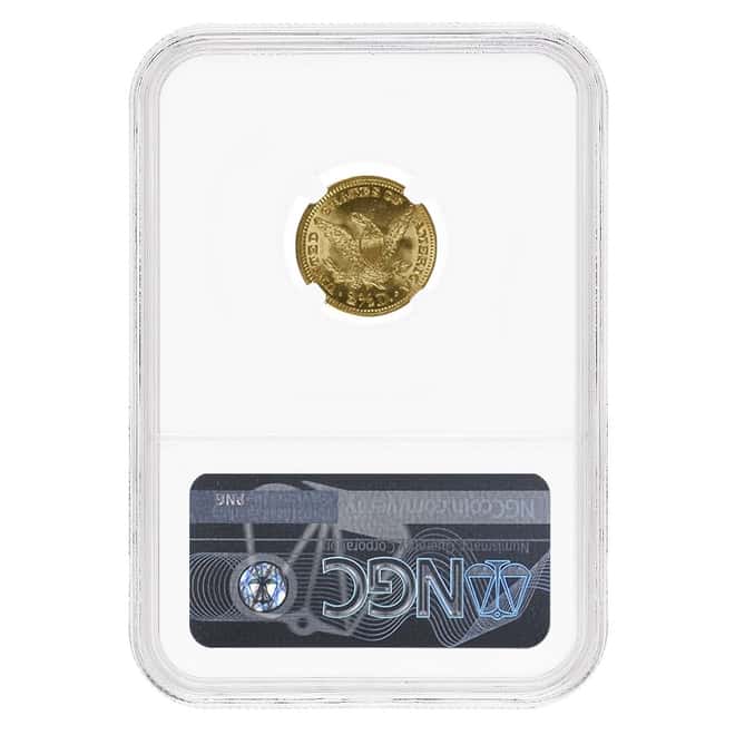 1904 $2.5 Liberty Head Quarter Eagle Gold Coin NGC MS 64