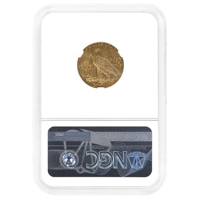 1909 D $5 Gold Half Eagle Indian Head NGC MS 63
