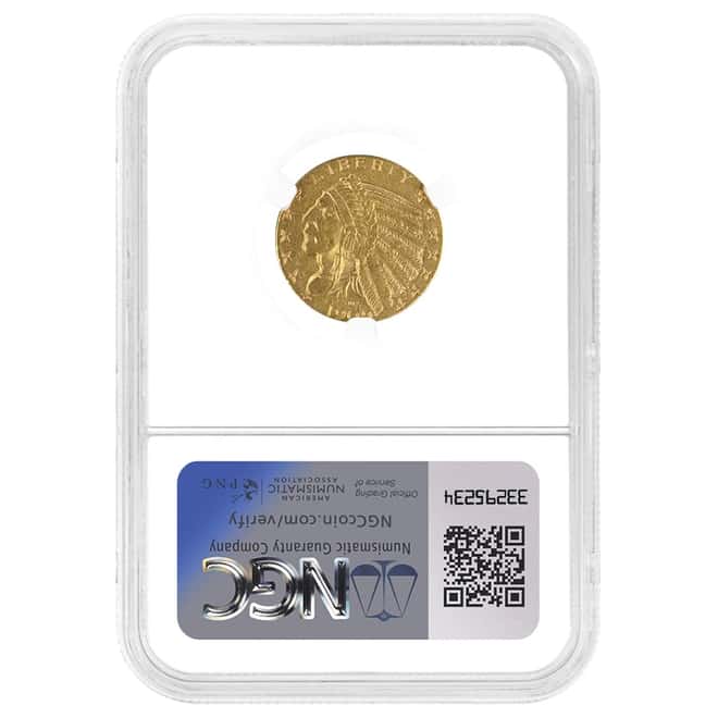 1909 D $5 Indian Head Half Eagle Gold Coin NGC AU Mint Error Dropped D