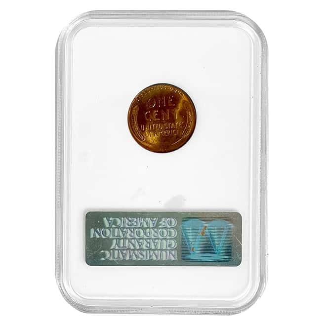 1909 VDB Lincoln Wheat Penny 1 Cent NGC MS 67 RB (Fatty Holder)
