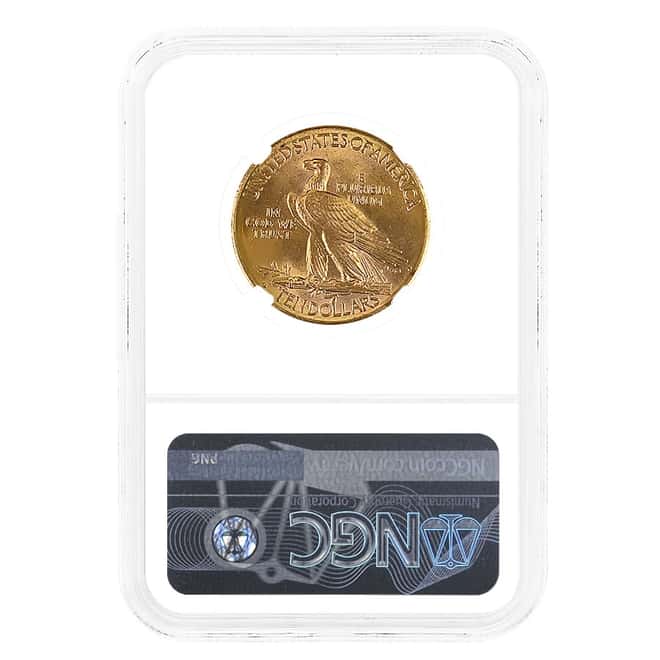 1910 D $10 Indian Head Gold Eagle NGC MS 63