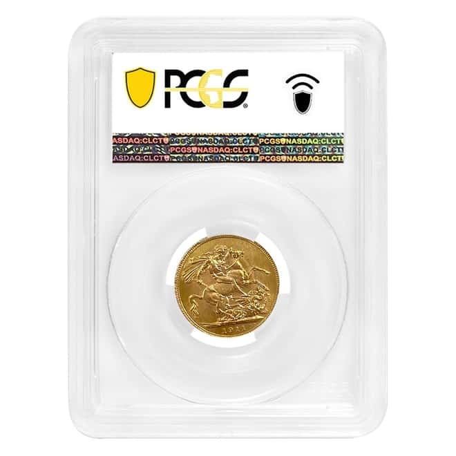 1911-C Canada Gold Sovereign George V Coin PCGS MS 64