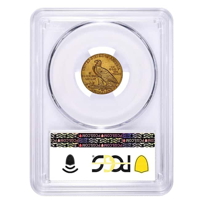 1911-D $2.5 Indian Head Quarter Eagle Gold Coin PCGS MS 61