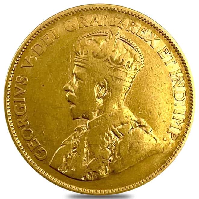 1912-1914 Canada George V $10 Gold Coin Avg Circ AGW .4838 oz (Random Year)