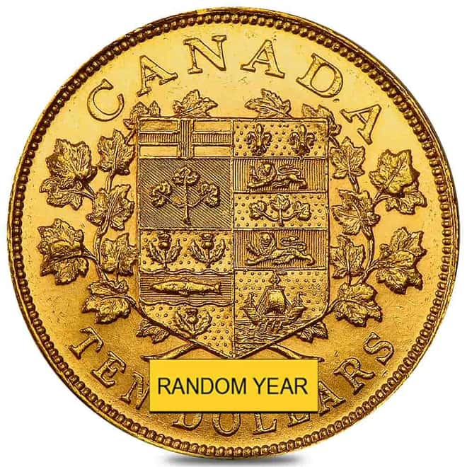 1912-1914 Canada George V $10 Gold Coin BU (Random Year)