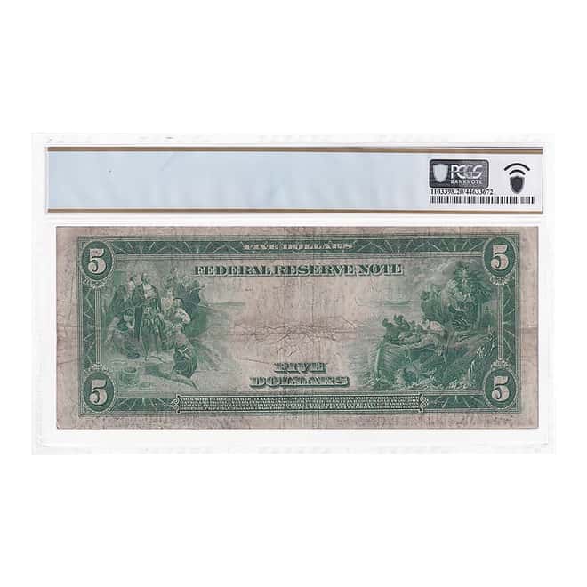 1914 $5 Federal Reserve Currency Note New York PCGS VF 20