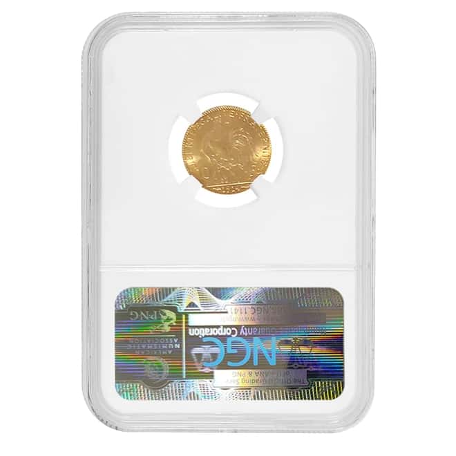 1914 France Gold 10 Francs Rooster NGC MS 64