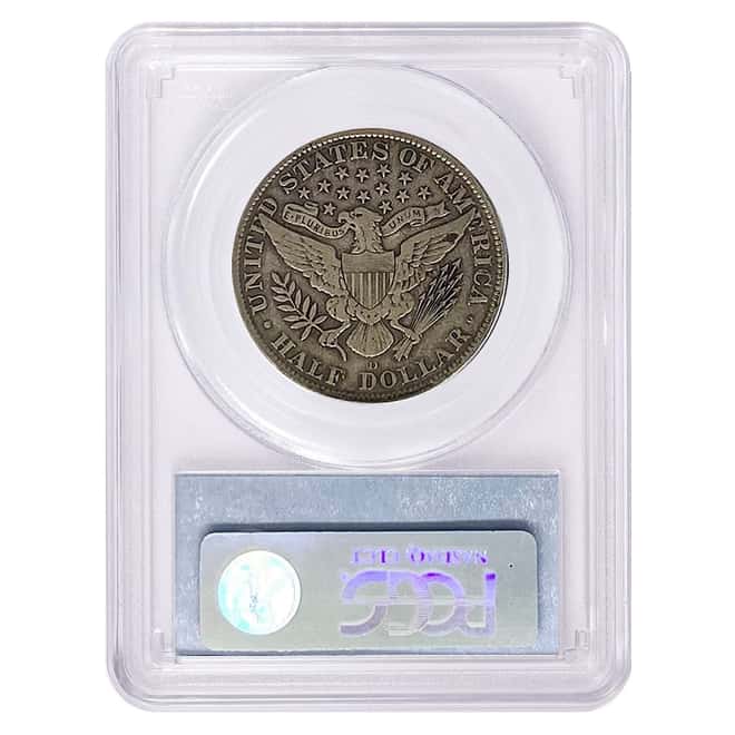 1915-D Barber Silver Half Dollar 50C PCGS VF 35