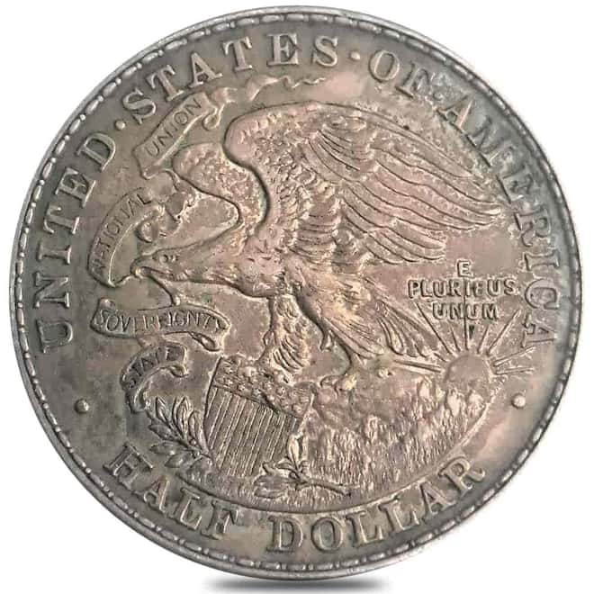 1918 Lincoln-Illinois Silver Half Dollar 50C Comm. Coin Avg Circ