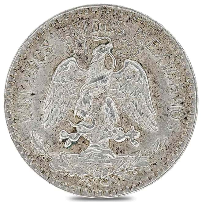 1919-1945 Mexico Silver 50 Centavos Cap & Ray Avg Circ