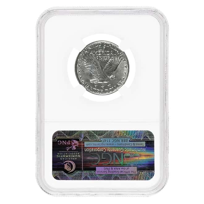1919 Standing Liberty 25C Quarter Dollar 90% Silver NGC AU 55