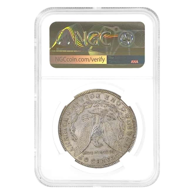 1921 Morgan Silver Dollar $1 NGC MS 61 Mint Error (Obv Lamination)