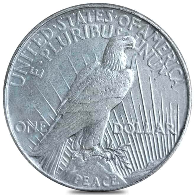 1921 Peace Silver Dollar $1 High Relief AU (Cleaned)