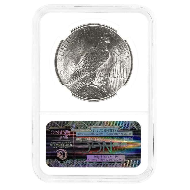 1923 Peace Silver Dollar $1 VAM 1B Extra Hair NGC MS 61