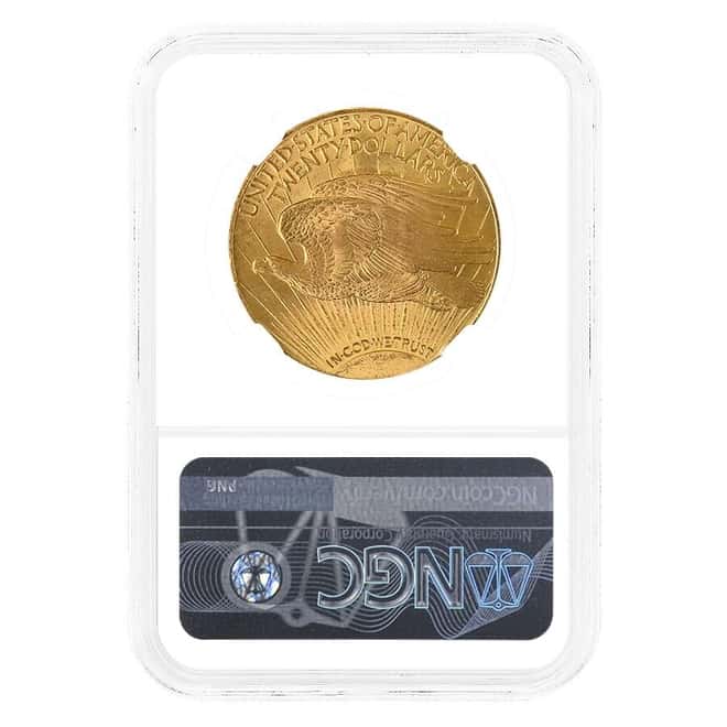 1924 $20 Gold Saint Gaudens Double Eagle Coin NGC MS 66