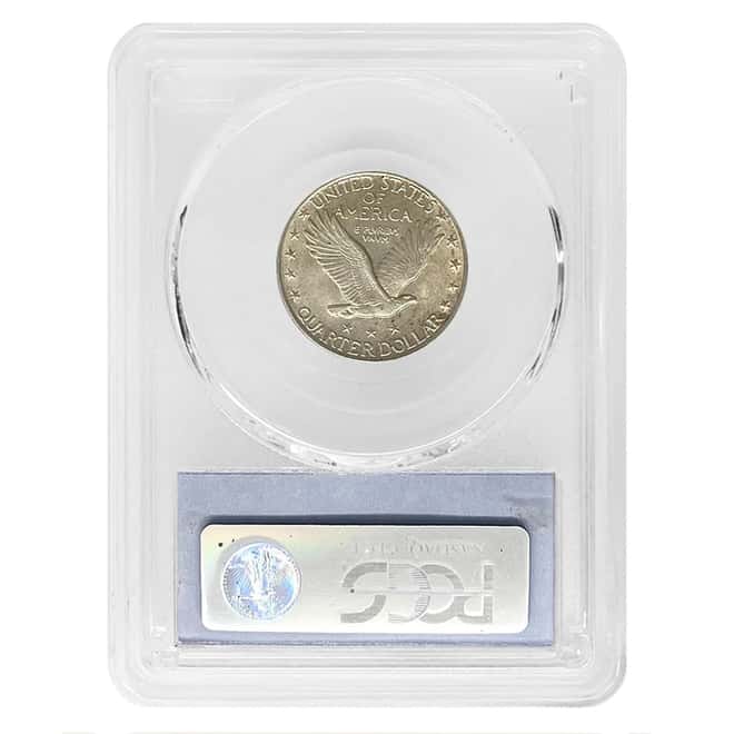 1924 Standing Liberty Silver Quarter 25C PCGS AU 58